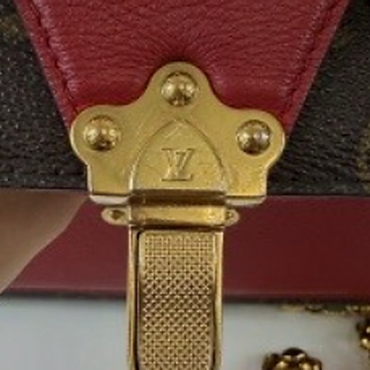 Застёжка Louis Vuitton с гравировкой — кадр съёмки по протоколу Entrupy